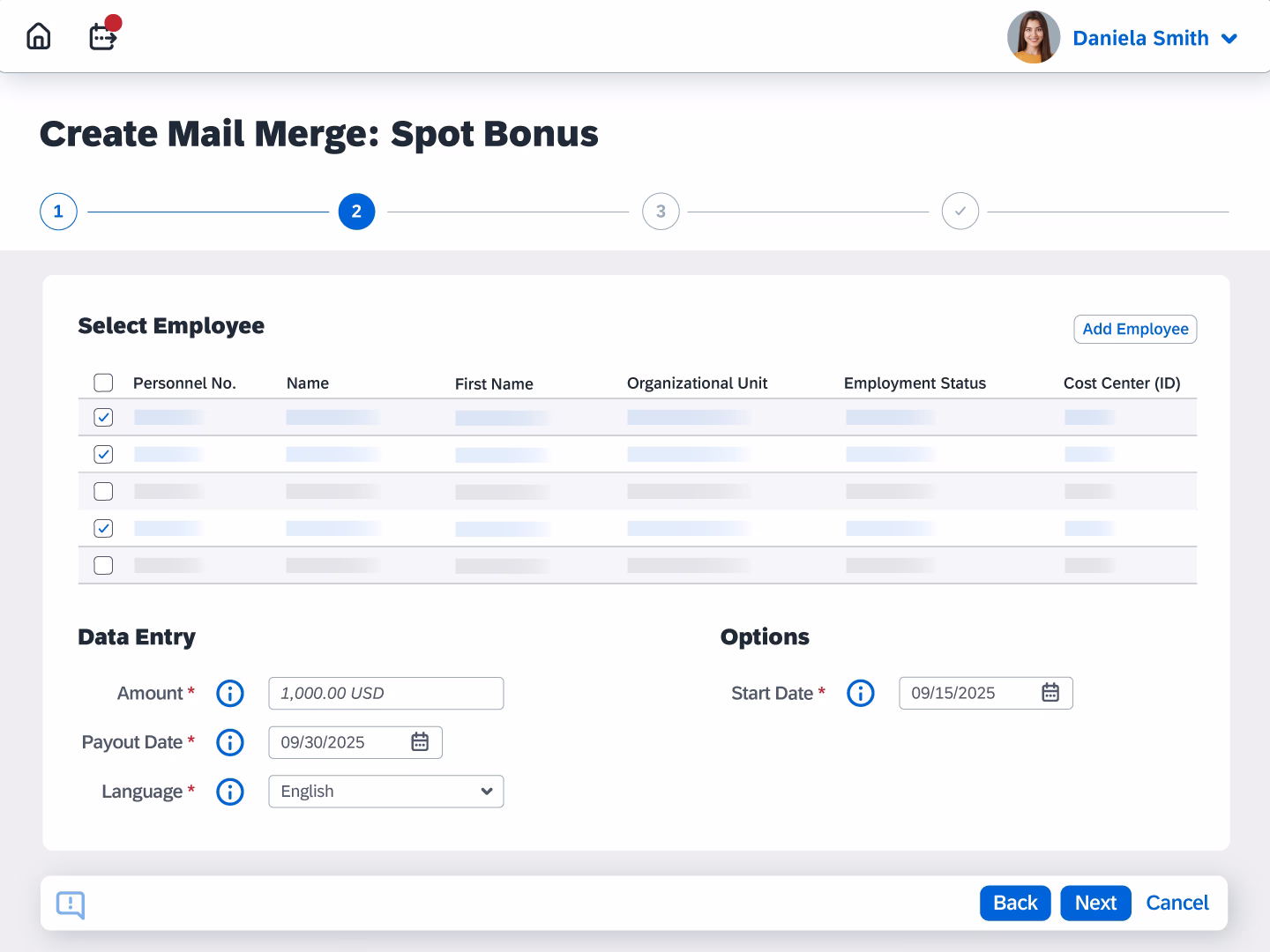 Document Creation - Mail Merge